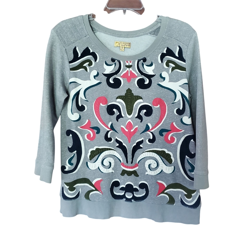 Princess Vera Wang‎ Threaded Sweatshirt size MEDIUM Multicolor